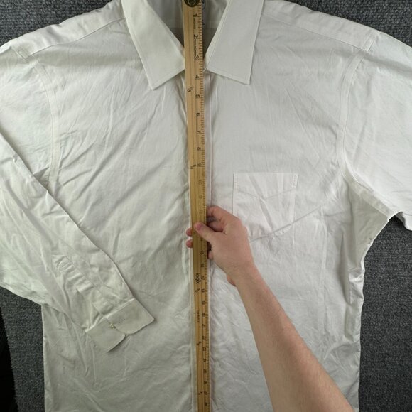 Brooks Brothers Men Non Iron Button Up Shirt Long Sleeve 17.5 35 Regent White - Picture 2 of 16